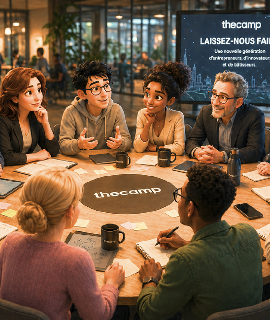 Le campus des idées — réflexion collective autour de la table